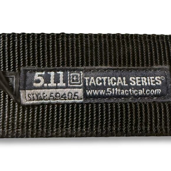 5.11 Tactical Belt Mens Black Trainer Hook and Loop Closure Nylon Mesh Sz L - Picture 2 of 7